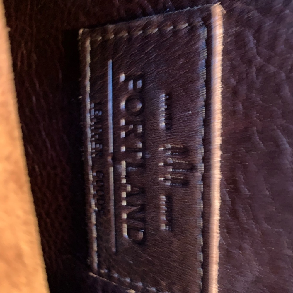 Portland Leather Brown Tote - Picture 3 of 5